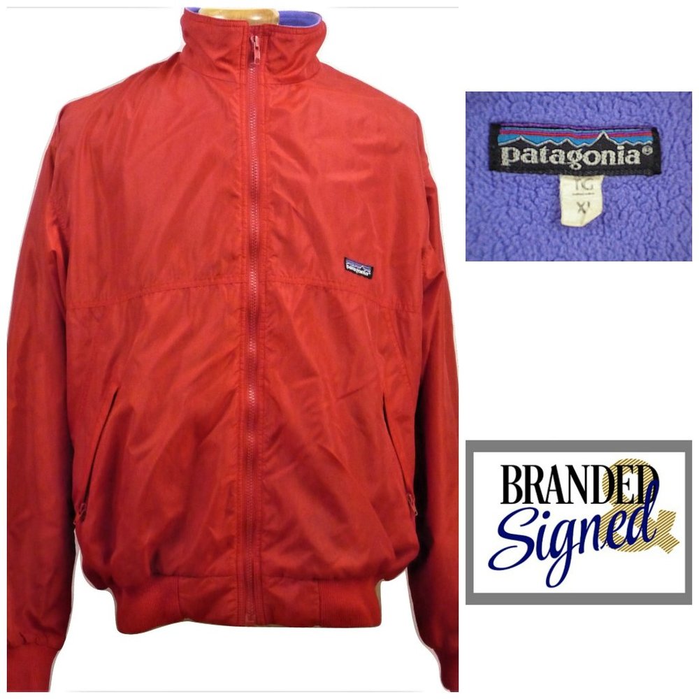 VTG Patagonia Men's 1987 Jacket SZ XL Red Purple